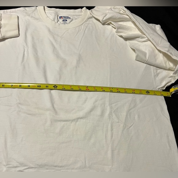 NWOT Russell Athletic White Long Sleeve TShirt Men’s 2XL - Picture 5 of 6